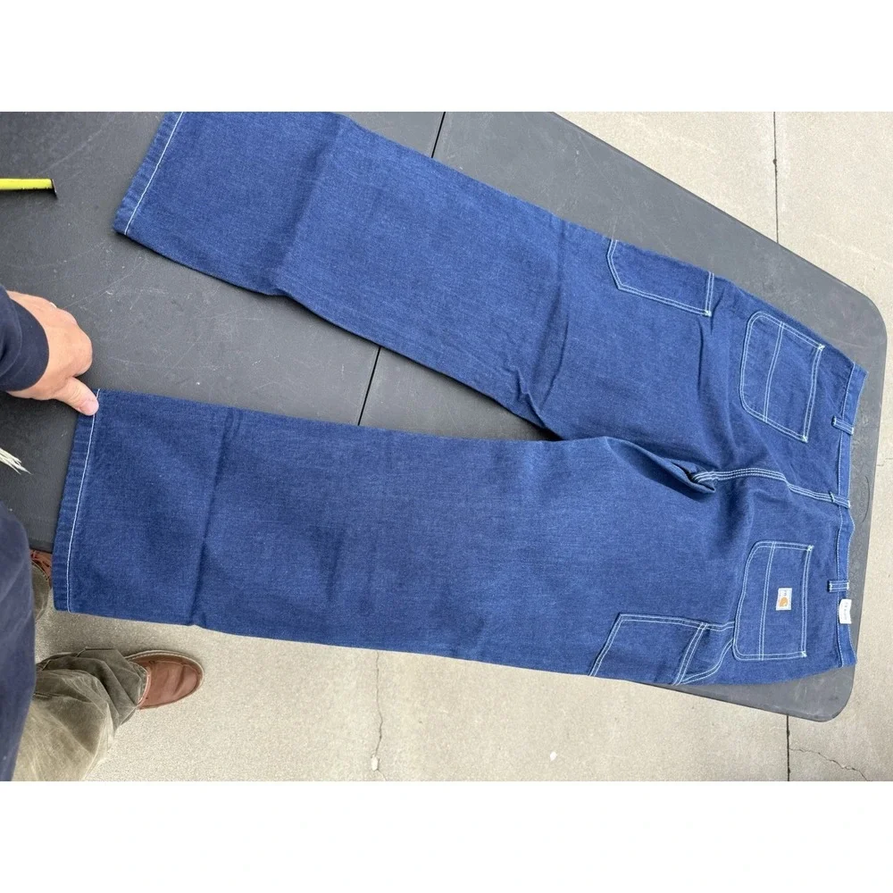NWT Carhartt FR Flame Resistant Jeans 40x32 Workwear Denim Pants Blue